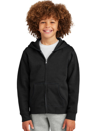 District® Youth V.I.T.™ Fleece Full-Zip Hoodie DT6102Y - Black | District