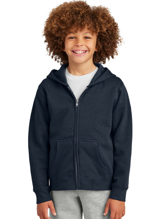 District® Youth V.I.T.™ Fleece Full-Zip Hoodie DT6102Y - New Navy | District