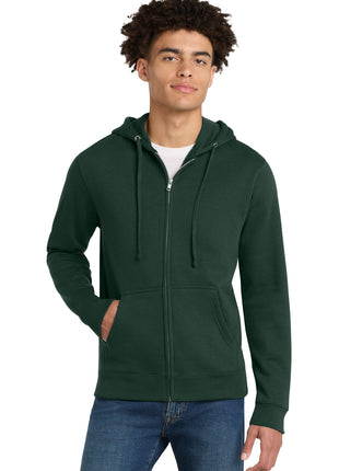 District® V.I.T.™Fleece Full-Zip Hoodie DT6102 - Forest Green | District
