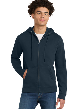District® V.I.T.™Fleece Full-Zip Hoodie DT6102 - New Navy | District