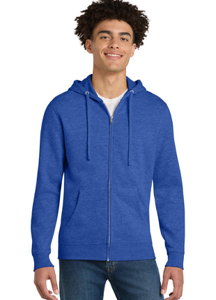 District® V.I.T.™Fleece Full-Zip Hoodie DT6102 - Royal Frost | District