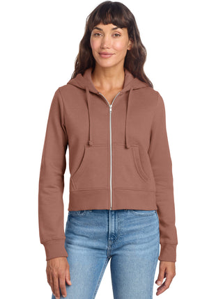 District® Women's V.I.T.™ Fleece Full-Zip Hoodie DT6103 - Desert Rose | District