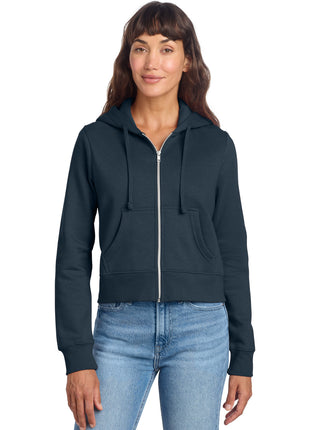 District® Women's V.I.T.™ Fleece Full-Zip Hoodie DT6103 - New Navy | District