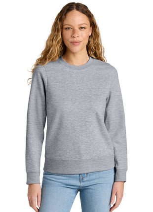District® Women's V.I.T.™ Fleece Crew DT6105 - Light Heather Grey | District
