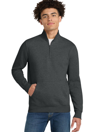 District® V.I.T.™Fleece 1/4-Zip DT6106 - Heathered Charcoal | District