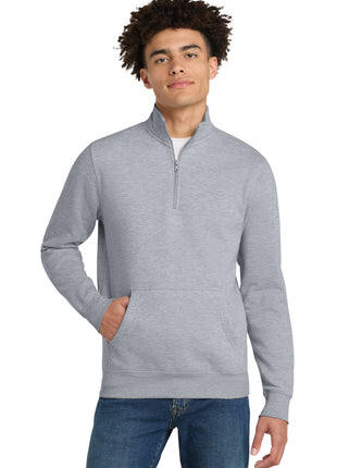 District® V.I.T.™Fleece 1/4-Zip DT6106 - Light Heather Grey | District