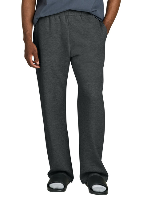 District® V.I.T.™ Fleece Open-Bottom Sweatpant DT6117 - Heathered Charcoal | District