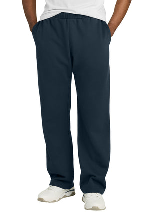 District® V.I.T.™ Fleece Open-Bottom Sweatpant DT6117 - New Navy | District