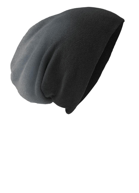 District® Slouch Beanie DT618 - Black Dip Dye | District