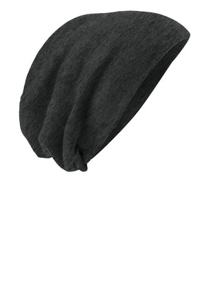 District® Slouch Beanie DT618 - Charcoal Heather | District