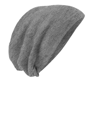 District® Slouch Beanie DT618 - Light Grey Heather | District