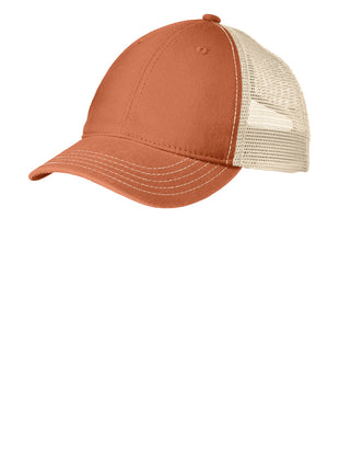 District® Super Soft Mesh Back Cap. DT630 - Burnt Orange/ Stone | District