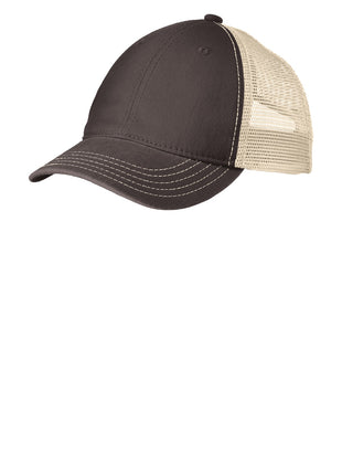 District® Super Soft Mesh Back Cap. DT630 - Chocolate Brown/ Stone | District