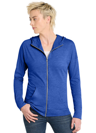 District ® Women's Medal Full-Zip Hoodie. DT665 - Deep Royal | District