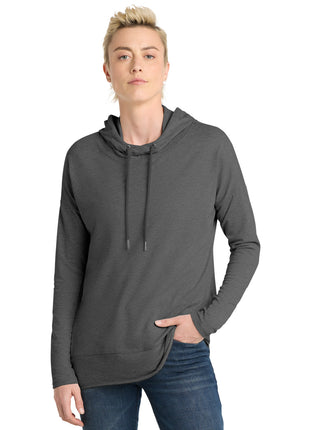 District ® Women's Featherweight French Terry ™ Hoodie DT671 - Washed Coal | District