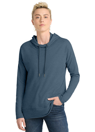 District ® Women's Featherweight French Terry ™ Hoodie DT671 - Washed Indigo | District