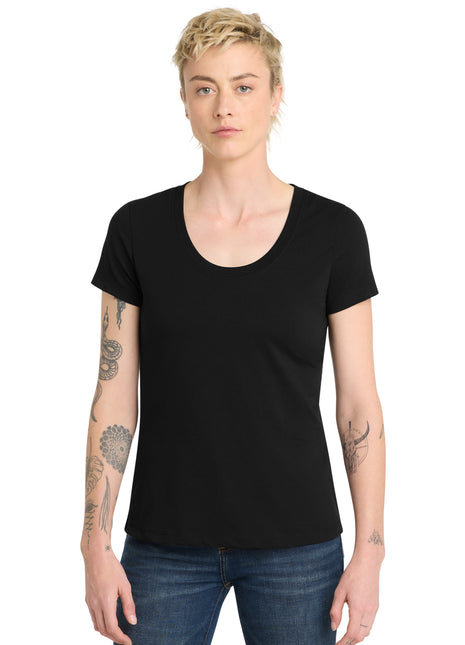 District ® Women's Flex Scoop Neck Tee DT7501 - Black | District
