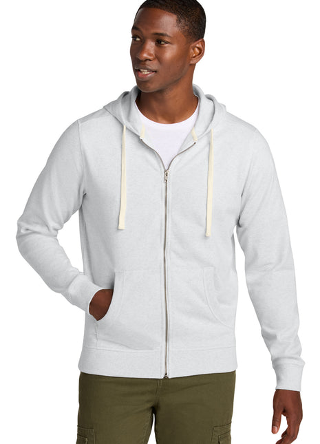 District® Re-Fleece™Full-Zip Hoodie DT8102 - Ash | District