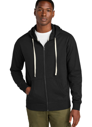 District® Re-Fleece™Full-Zip Hoodie DT8102 - Black | District