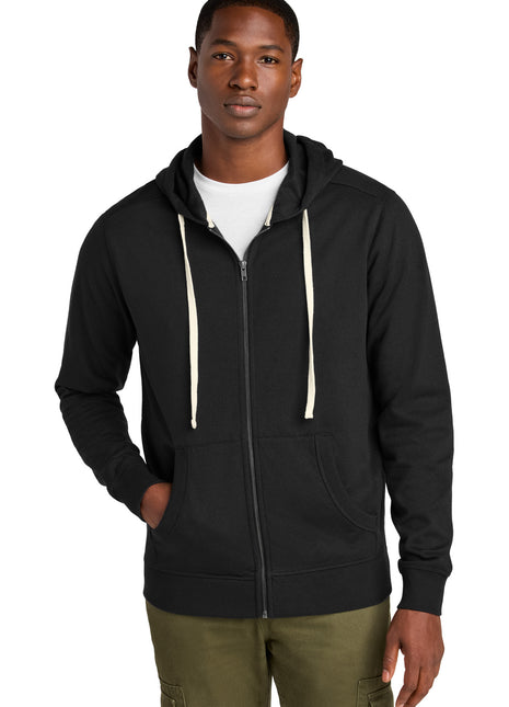 District® Re-Fleece™Full-Zip Hoodie DT8102 - Black | District