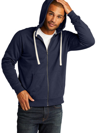District® Re-Fleece™Full-Zip Hoodie DT8102 - True Navy | District