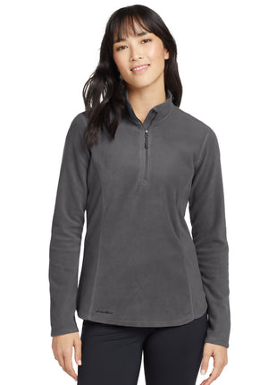 Eddie Bauer® Women's 1/2-Zip Microfleece Jacket EB227 - Grey Steel | Eddie Bauer