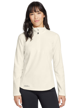 Eddie Bauer® Women's 1/2-Zip Microfleece Jacket EB227 - Ivory | Eddie Bauer