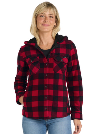 Eddie Bauer® Women's Woodland Shirt Jac EB229 - Radish/ Black | Eddie Bauer