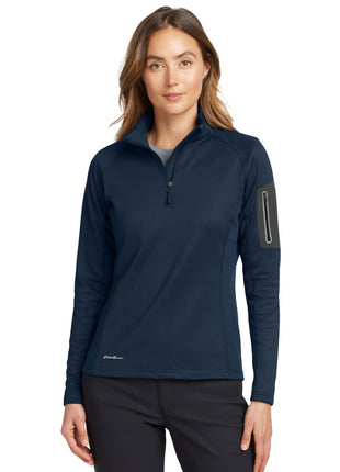 Eddie Bauer® Women's 1/2-Zip Performance Fleece. EB235 - River Blue Navy | Eddie Bauer