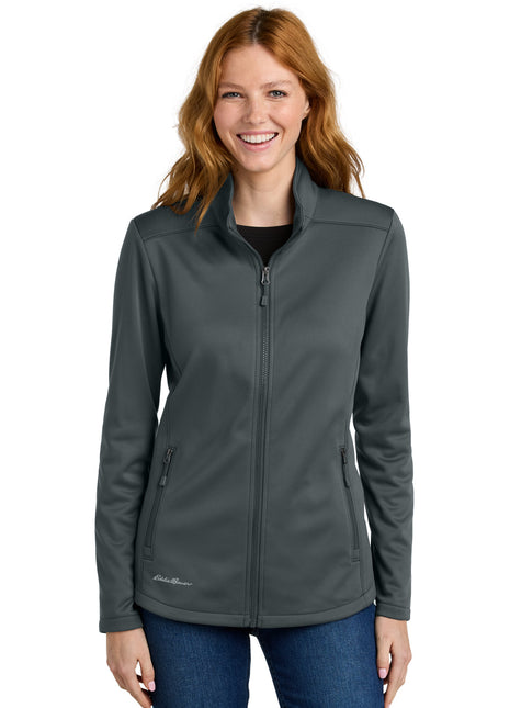 Eddie Bauer® Women's Smooth Mid Layer Fleece Full-Zip EB2470 - Iron Gate | Eddie Bauer