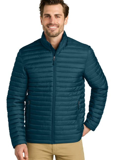 Eddie Bauer® Packable Quilted Full-Zip EB514 - Adriatic Blue | Eddie Bauer