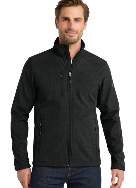 Eddie Bauer® Shaded Crosshatch Soft Shell Jacket. EB532 - Black | Eddie Bauer
