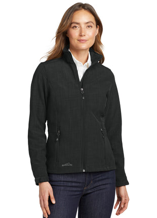 Eddie Bauer® Women's Shaded Crosshatch Soft Shell Jacket. EB533 - Black | Eddie Bauer