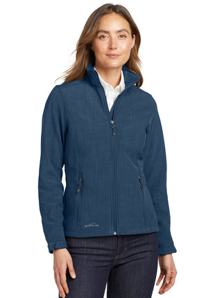 Eddie Bauer® Women's Shaded Crosshatch Soft Shell Jacket. EB533 - Blue | Eddie Bauer