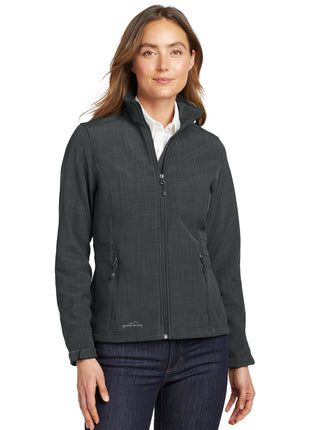 Eddie Bauer® Women's Shaded Crosshatch Soft Shell Jacket. EB533 - Grey | Eddie Bauer