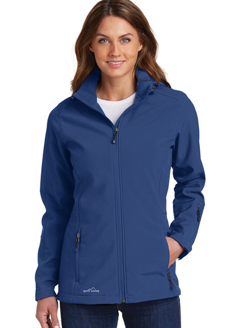 Eddie Bauer® Women's Hooded Soft Shell Parka. EB537 - Admiral Blue | Eddie Bauer