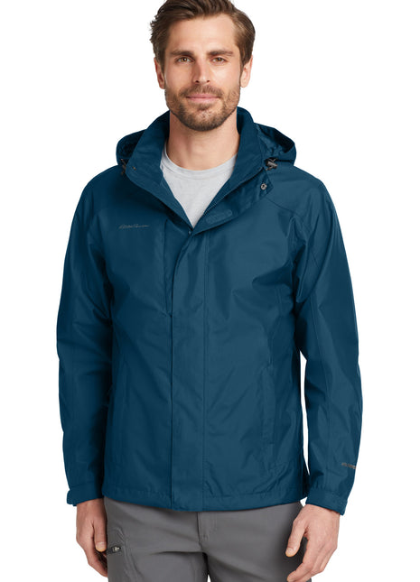 Eddie Bauer® Rain Jacket. EB550 - Deep Sea Blue/ Dark Adriatic | Eddie Bauer
