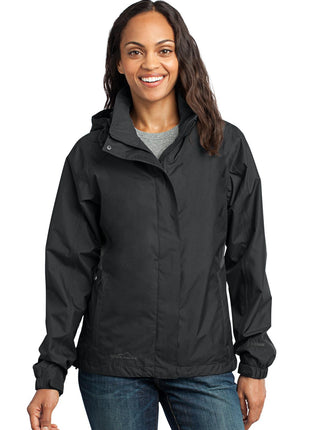 Eddie Bauer® Women's Rain Jacket. EB551 - Black/ Steel Grey | Eddie Bauer