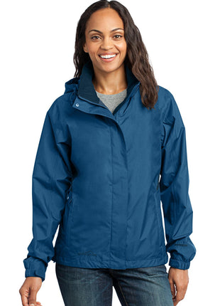 Eddie Bauer® Women's Rain Jacket. EB551 - Deep Sea Blue/ Dark Adriatic | Eddie Bauer