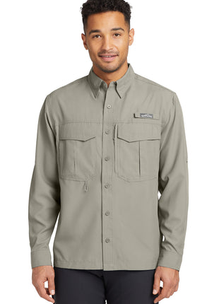 Eddie Bauer® - Long Sleeve Performance Fishing Shirt. EB600 - Driftwood | Eddie Bauer