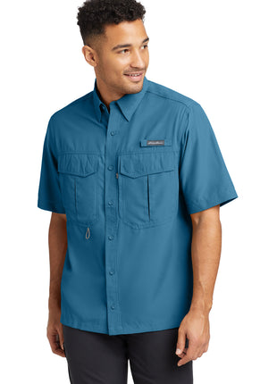 Eddie Bauer® Short Sleeve Performance Fishing Shirt EB602 - Gulf Teal | Eddie Bauer