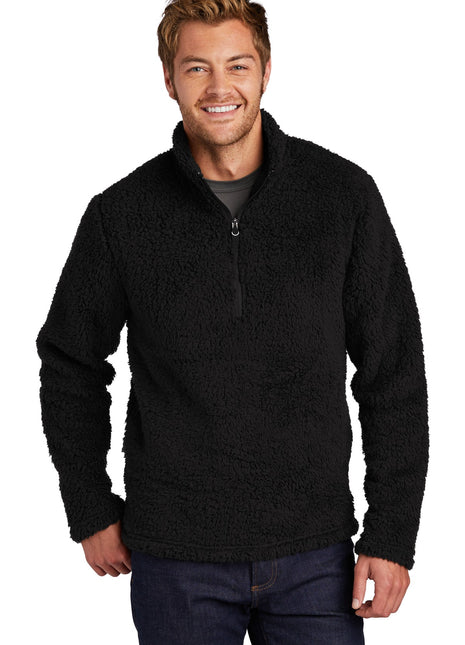 Port Authority ® Cozy 1/4-Zip Fleece F130 - Black | Port Authority