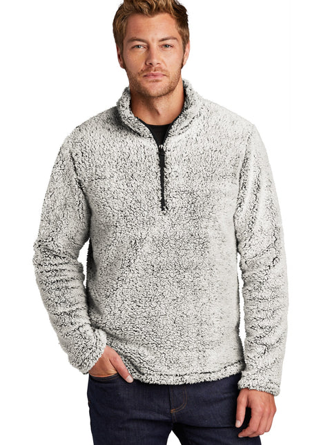 Port Authority ® Cozy 1/4-Zip Fleece F130 - Grey Heather | Port Authority
