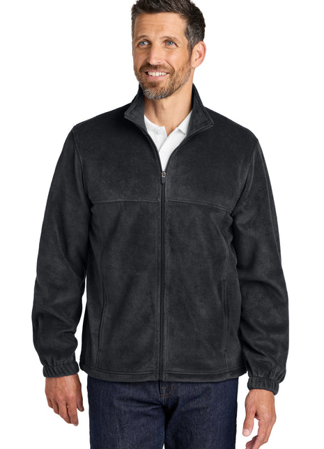 Port Authority® Plush Fleece Full-Zip Jacket F190 - Black | Port Authority