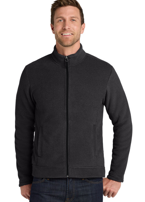 Port Authority ® Ultra Warm Brushed Fleece Jacket. F211 - Graphite/ Deep Black | Port Authority