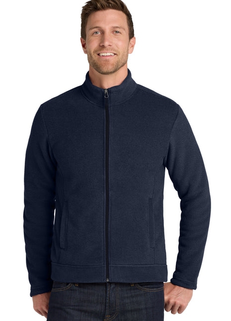 Port Authority ® Ultra Warm Brushed Fleece Jacket. F211 - Insignia Blue/ River Blue Navy | Port Authority
