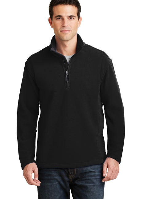 Port Authority® Value Fleece 1/4-Zip Pullover. F218 - Black | Port Authority