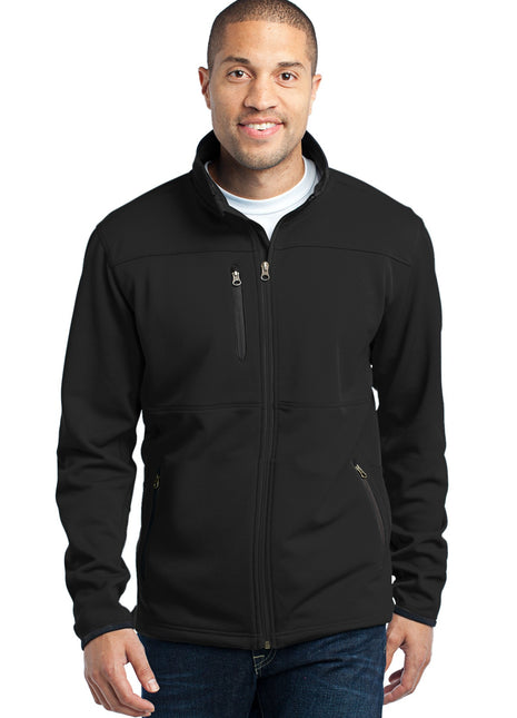 Port Authority® Pique Fleece Jacket. F222 - Black | Port Authority