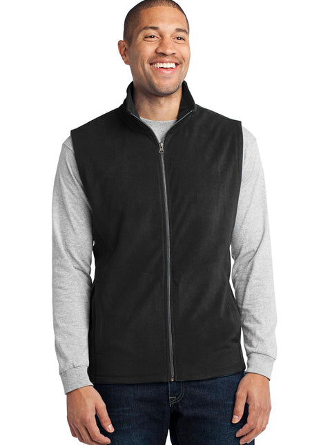Port Authority® Microfleece Vest. F226 - Black | Port Authority