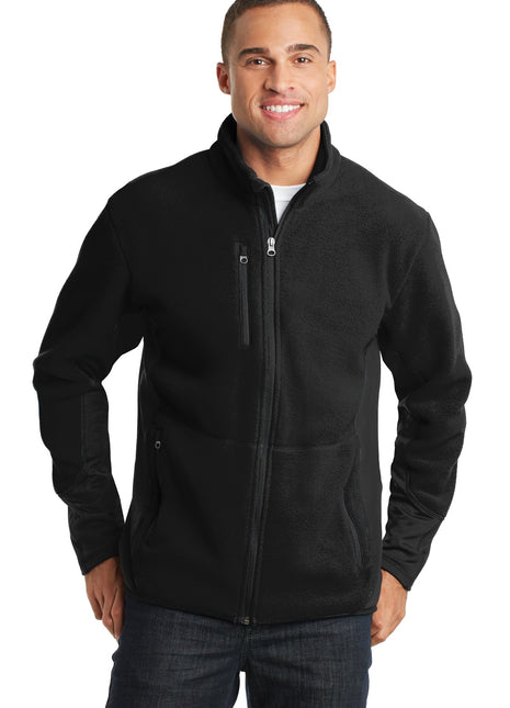 Port Authority® R-Tek® Pro Fleece Full-Zip Jacket. F227 - Black/ Black | Port Authority